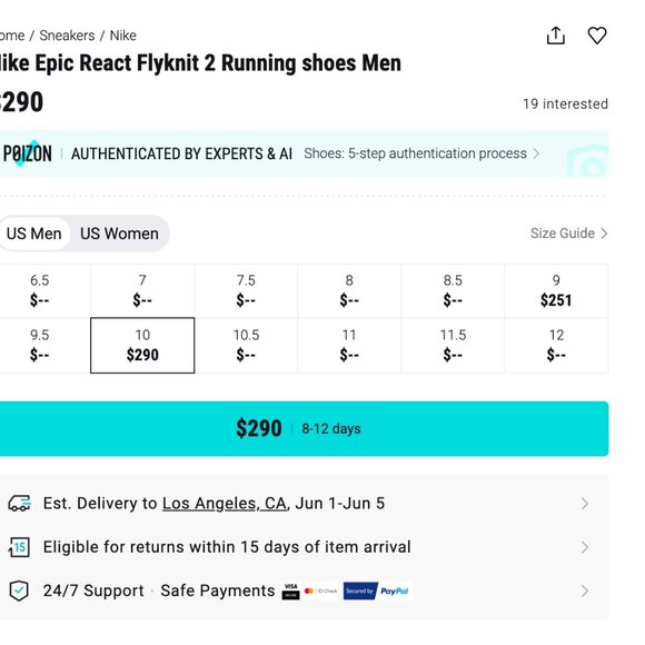 Nike Women's Epic React Flyknit 2 - Picture 4 of 9